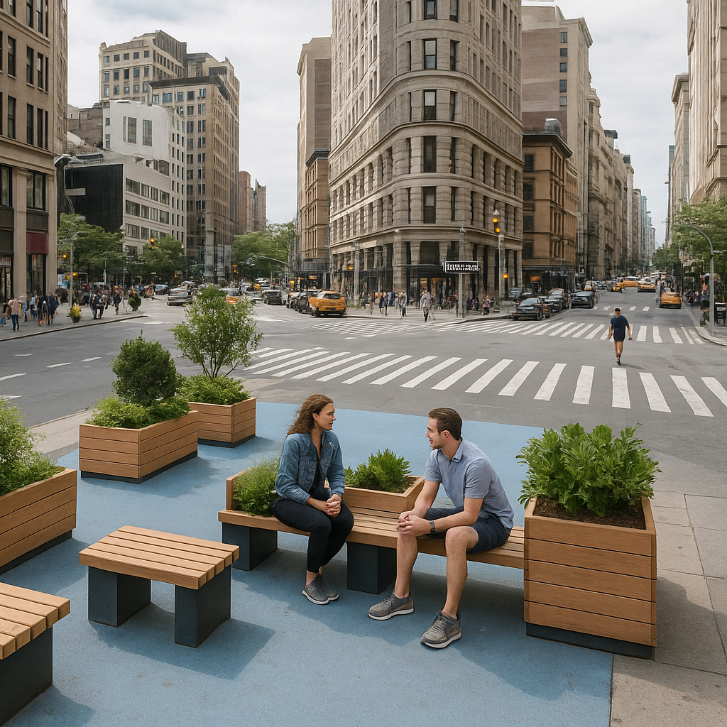 Image of a proposed seating area